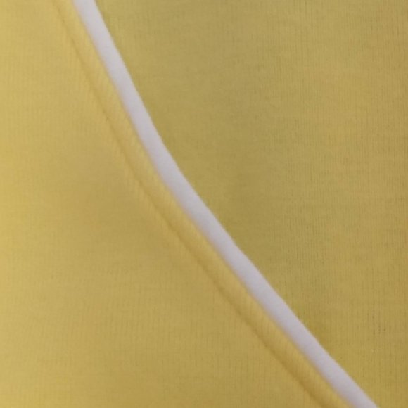 2 for $12 JNY Yellow 3/4 Sleeve Cotton Tee Shirt Size Small - Picture 3 of 7